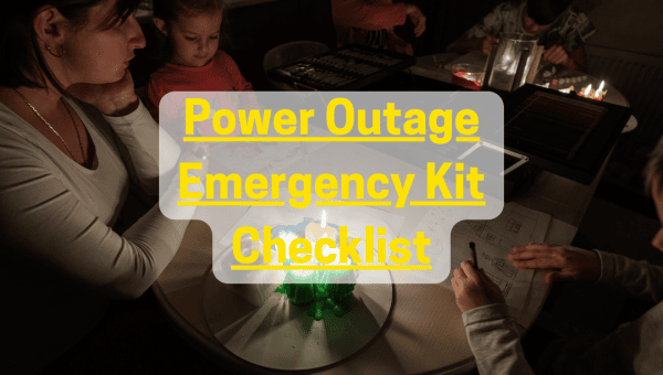 Power Outage Emergency Kit Checklist